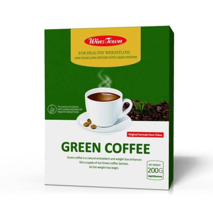 20 Teabags Slim Green Coffee with Ganoderma Control Tea Detox Weight Loss Sale